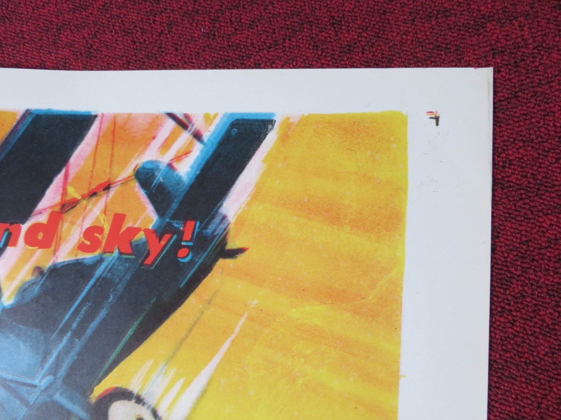 NO PLACE TO LAND FOLDED US ONE SHEET POSTER JOHN IRELAND MARI BLANCHARD 1958 Rendezvous Cinema Movie posters