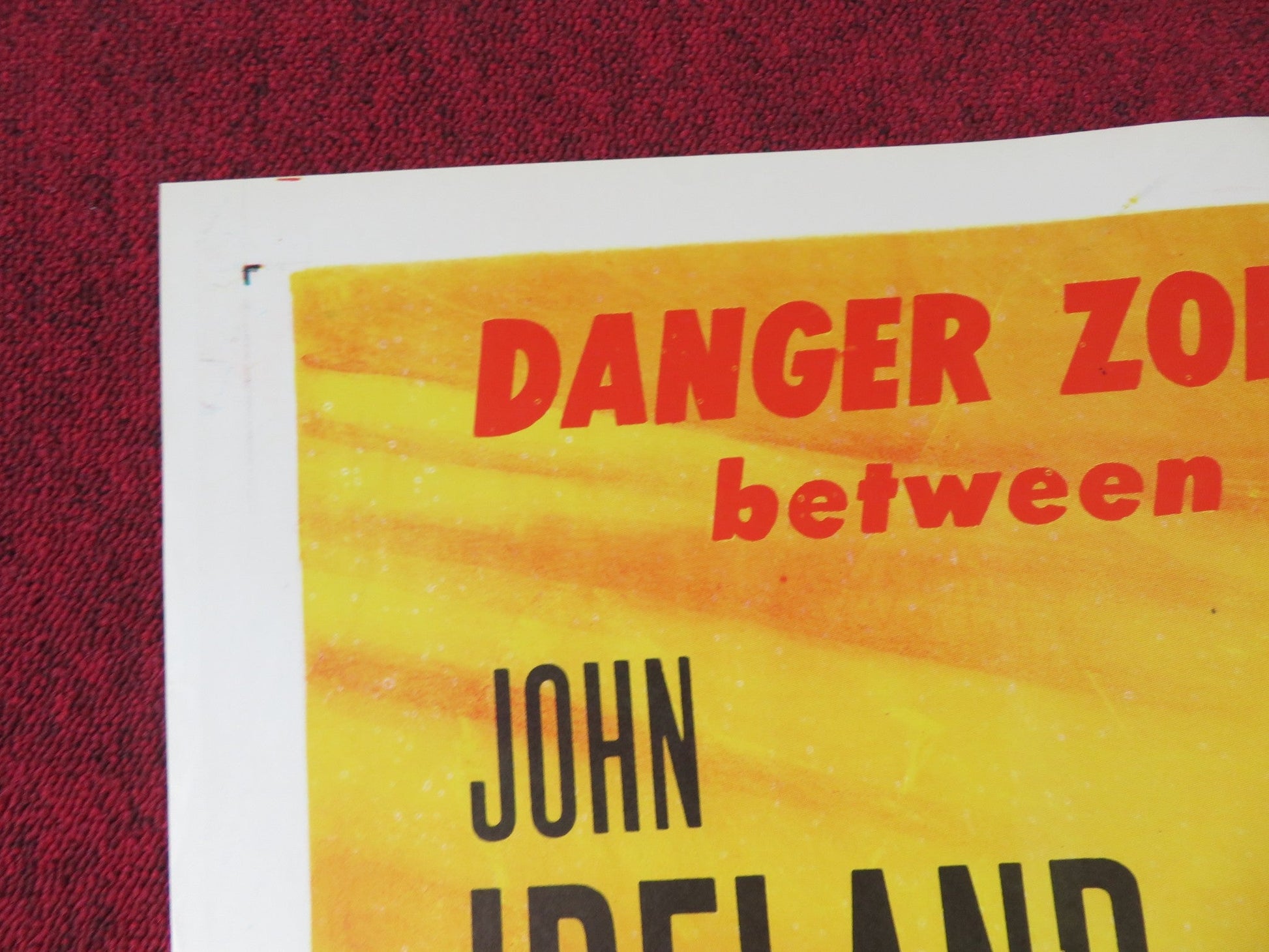 NO PLACE TO LAND FOLDED US ONE SHEET POSTER JOHN IRELAND MARI BLANCHARD 1958 Rendezvous Cinema Movie posters