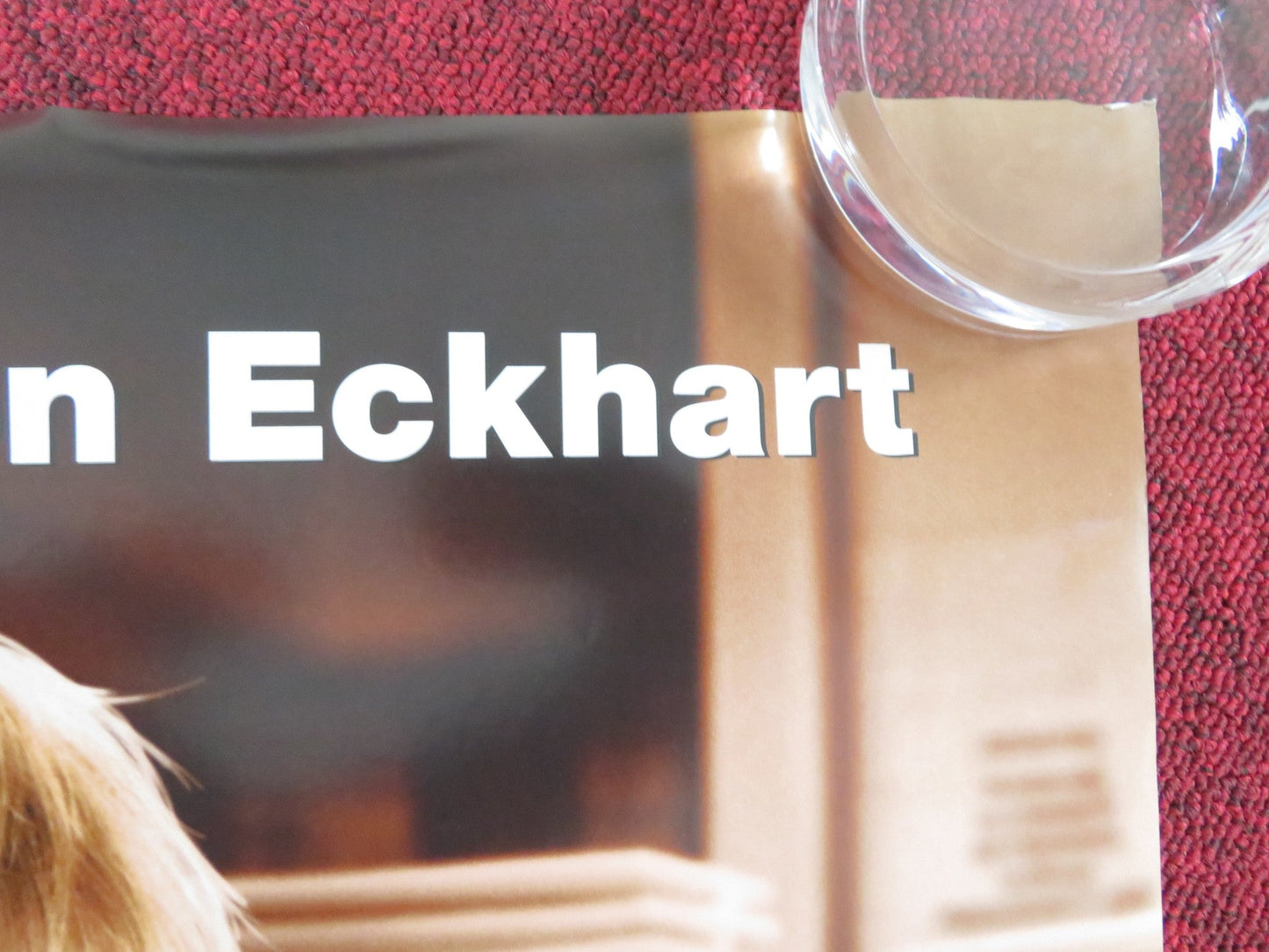 NO RESERVATIONS US ONE SHEET ROLLED POSTER CATHERINE - ZETA JONES A. ECKHART 2007 Rendezvous Cinema Movie posters