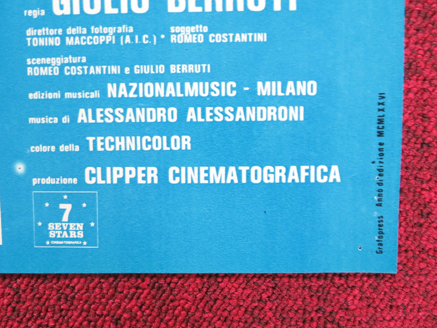 NO SIAM COME LE LUCCIOLE - D ITALIAN FOTOBUSTA POSTER ROBERT HOFFMAN 1976 Rendezvous Cinema Movie posters