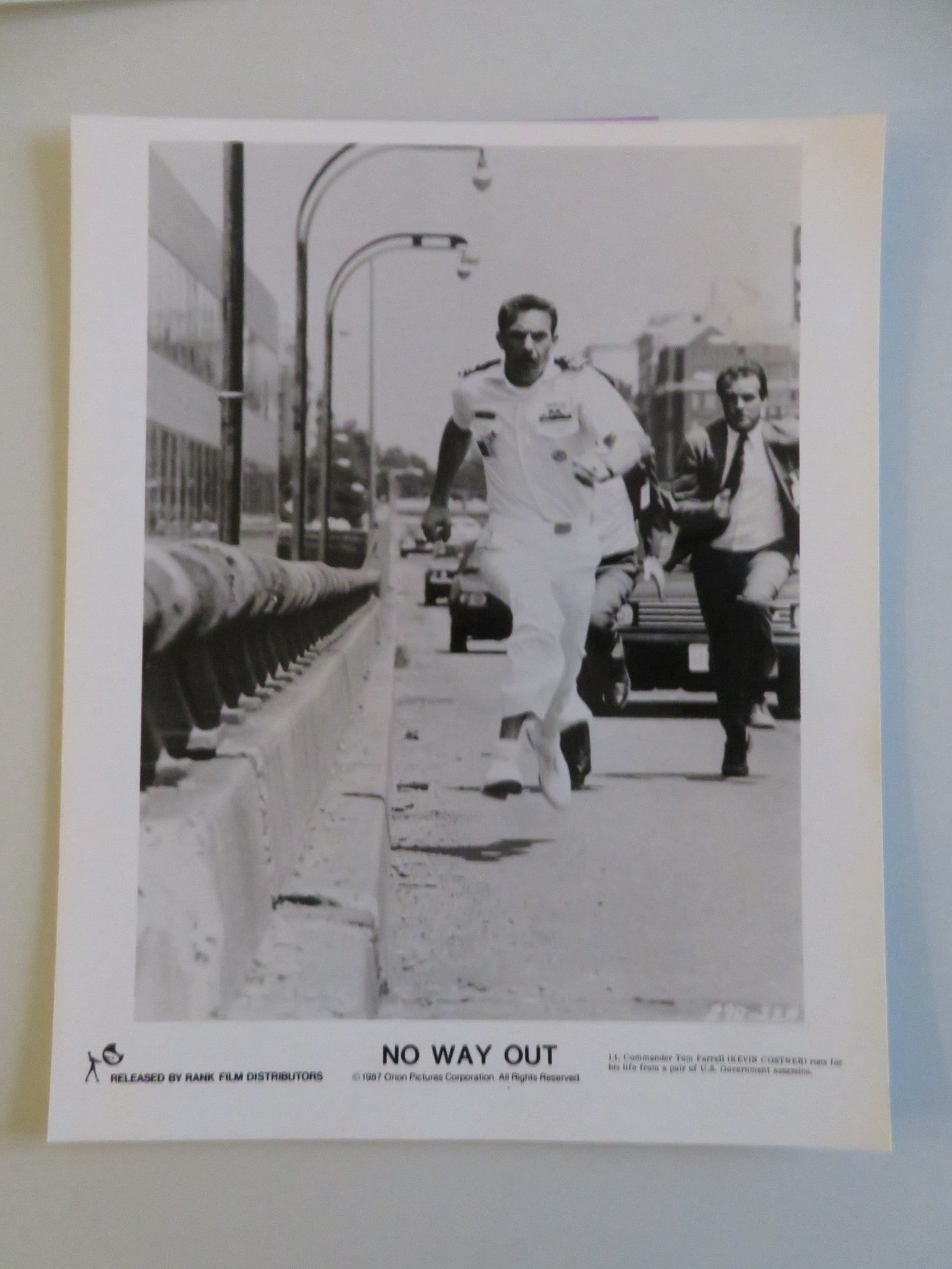 NO WAY OUT MOVIE STILL PHOTO LOT OF 9 GENE HACKMAN KEVIN COSTNER 1987 - Rendezvous Cinema
