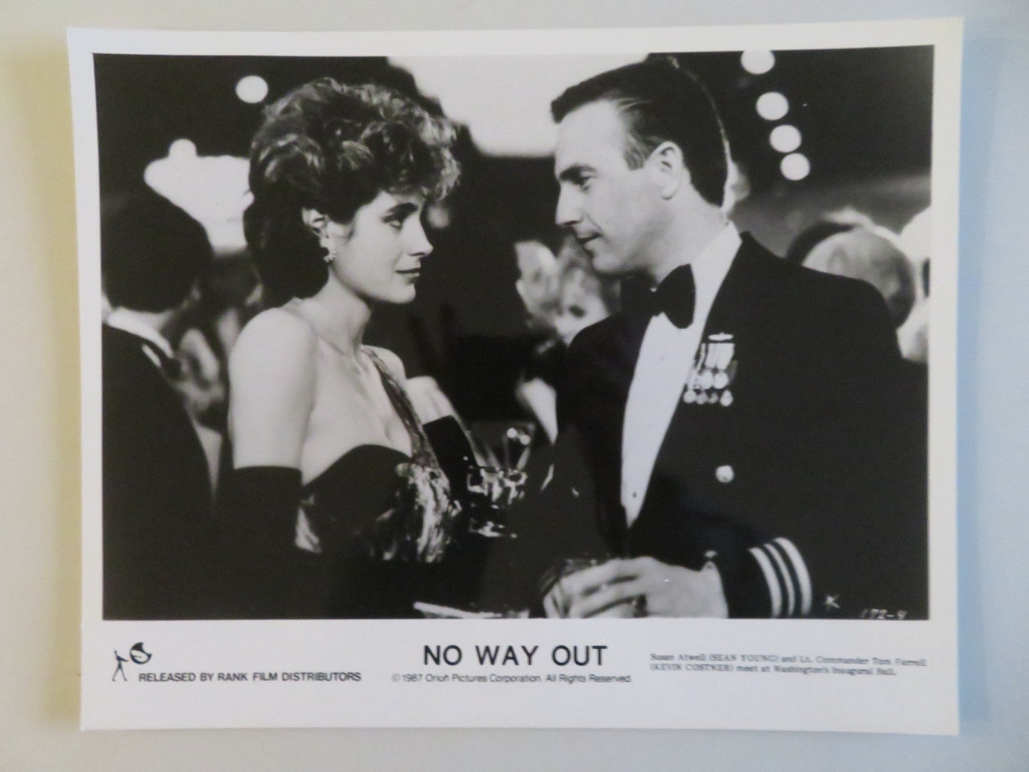NO WAY OUT MOVIE STILL PHOTO LOT OF 9 GENE HACKMAN KEVIN COSTNER 1987 - Rendezvous Cinema