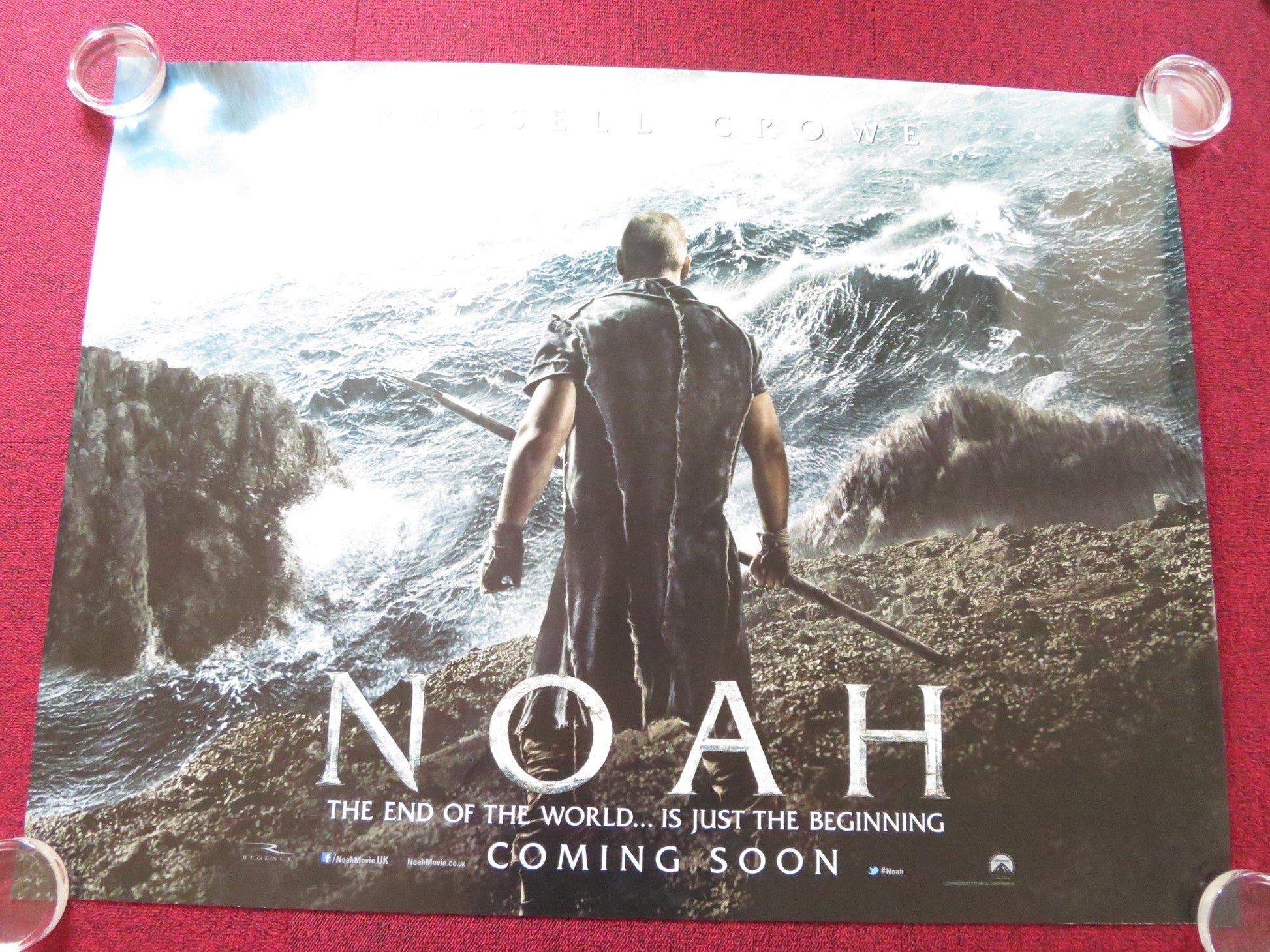 NOAH UK QUAD ROLLED POSTER RUSSELL CROWE JENNIFER CONNELLY 2014 Rendezvous Cinema Movie posters