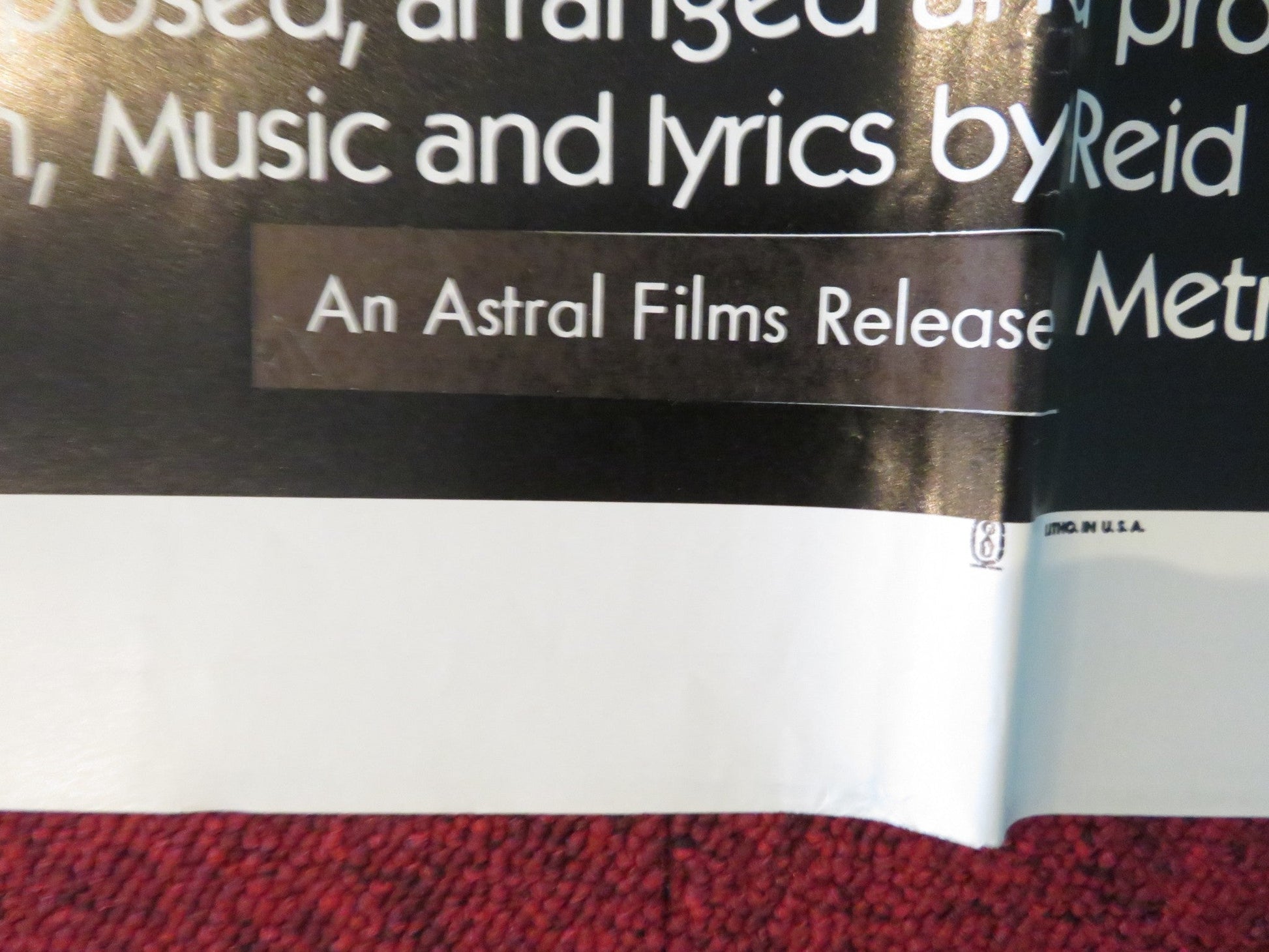 NOCTURNA FOLDED US ONE SHEET POSTER NAI BONET JOHN CARRADINE 1979 Rendezvous Cinema Movie posters