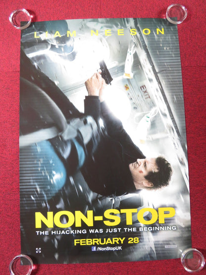 NON - STOP US ONE SHEET ROLLED POSTER LIAM NEESON JULIANNE MOORE 2014 Rendezvous Cinema Movie posters