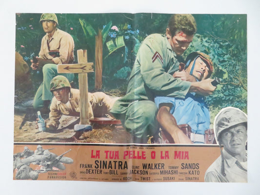 None But The Brave - A Italian Fotobusta Poster Sinatra Walker 1965 Movie posters