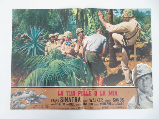 None But The Brave - B Italian Fotobusta Poster Sinatra Walker 1965 Movie posters