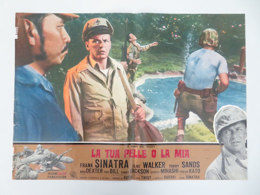 None But The Brave - C Italian Fotobusta Poster Sinatra Walker 1965 Movie posters