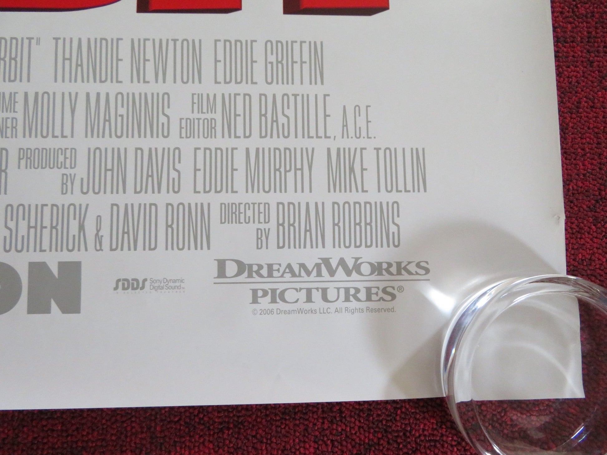 NORBIT US ONE SHEET ROLLED POSTER EDDIE MURPHY THANDIWE NEWTON 2007 Rendezvous Cinema Movie posters