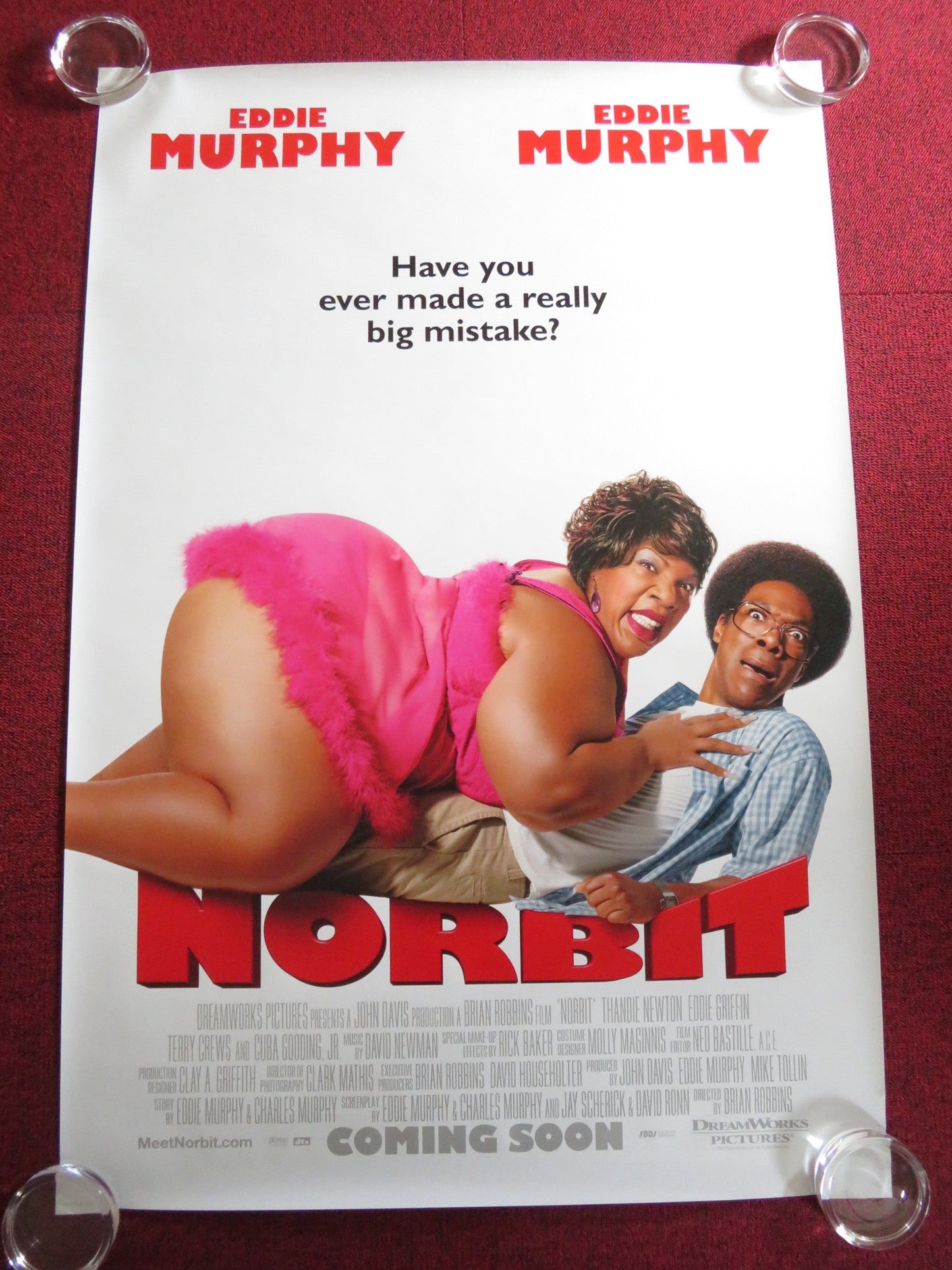 NORBIT US ONE SHEET ROLLED POSTER EDDIE MURPHY THANDIWE NEWTON 2007 Rendezvous Cinema Movie posters
