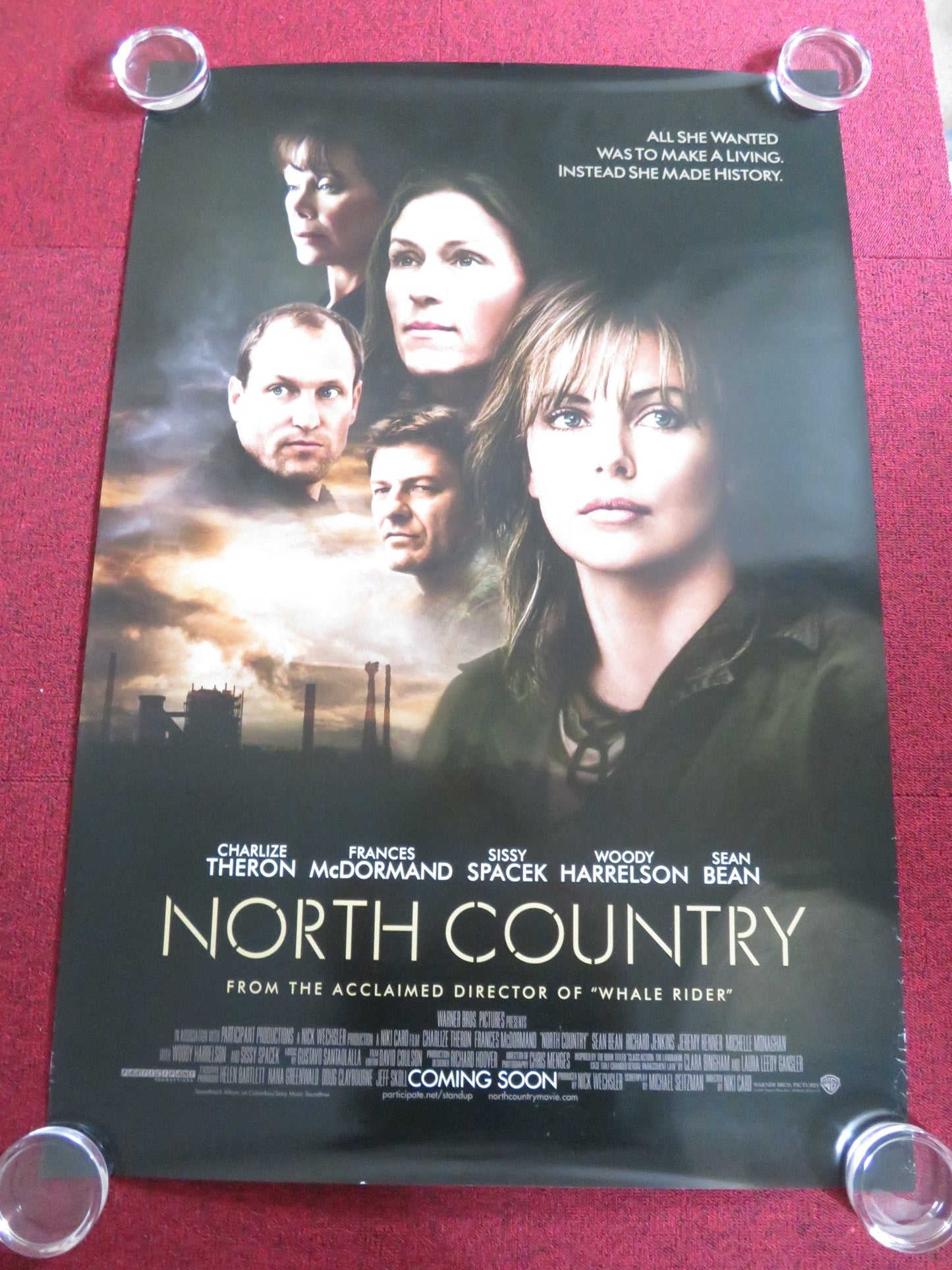 NORTH COUNTRY US ONE SHEET ROLLED POSTER CHARLIZE THERON FRANCES MCDORMAND 2005 Rendezvous Cinema Movie posters