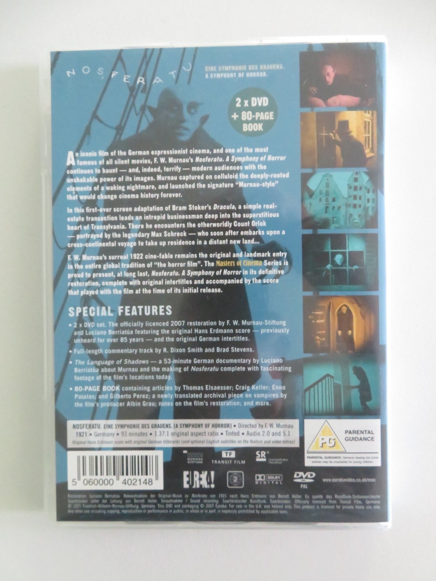 Nosferatu (DVD) Max Schreck Gustav von Wangenheim 1922 Region 2 Movie posters