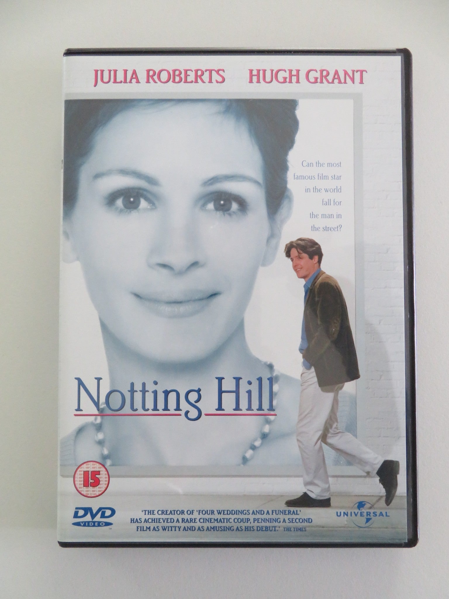 Notting Hill (DVD) Julia Roberts Hugh Grant 1999 Region 2, 4 Movie posters