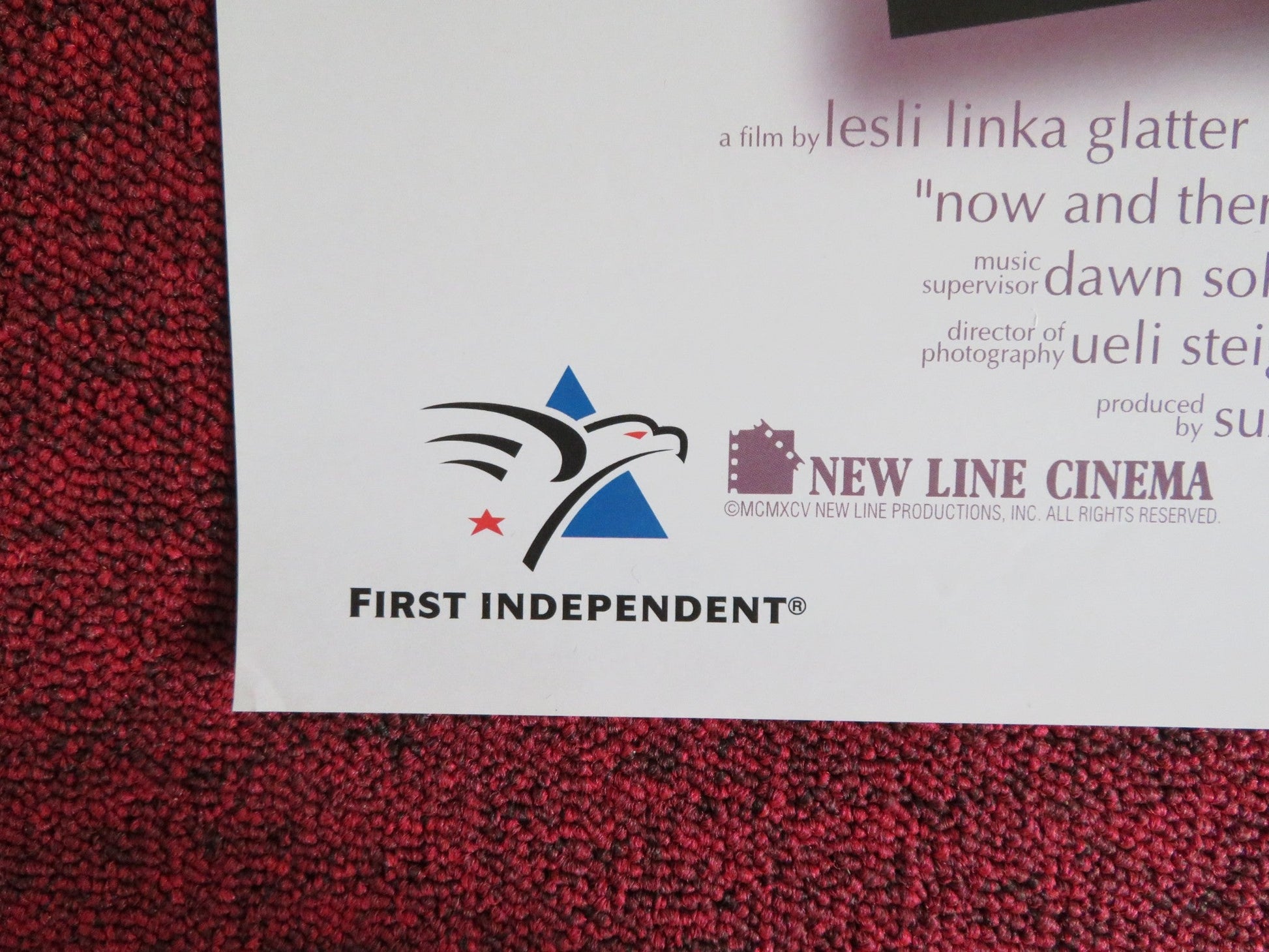 NOW AND THEN VHS VIDEO POSTER DEMI MOORE THORA BIRCH CHRISTINA RICCI 1995 Rendezvous Cinema Movie posters