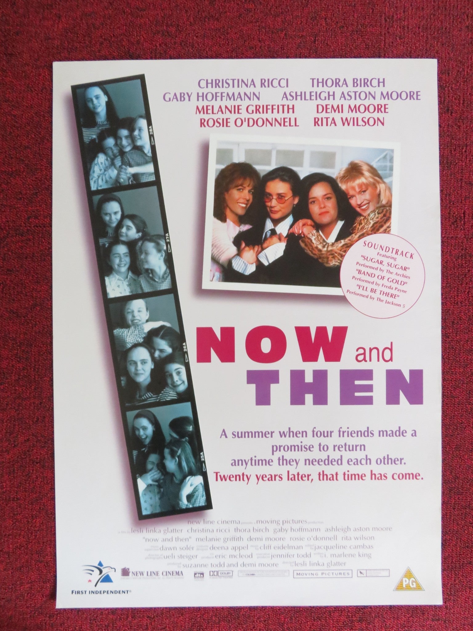NOW AND THEN VHS VIDEO POSTER DEMI MOORE THORA BIRCH CHRISTINA RICCI 1995 Rendezvous Cinema Movie posters