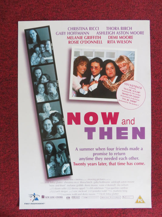 NOW AND THEN VHS VIDEO POSTER DEMI MOORE THORA BIRCH CHRISTINA RICCI 1995 Rendezvous Cinema Movie posters