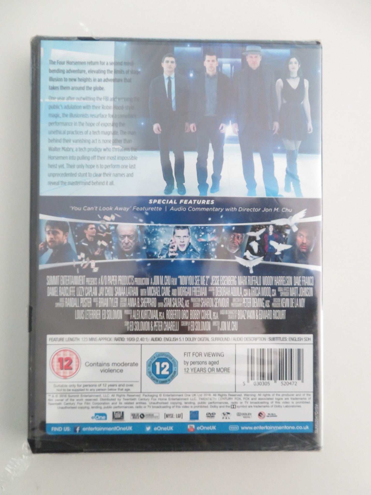 Now You See Me 2 (DVD) Jesse Eisenberg Woody Harrelson 2016 Region 2 Movie posters