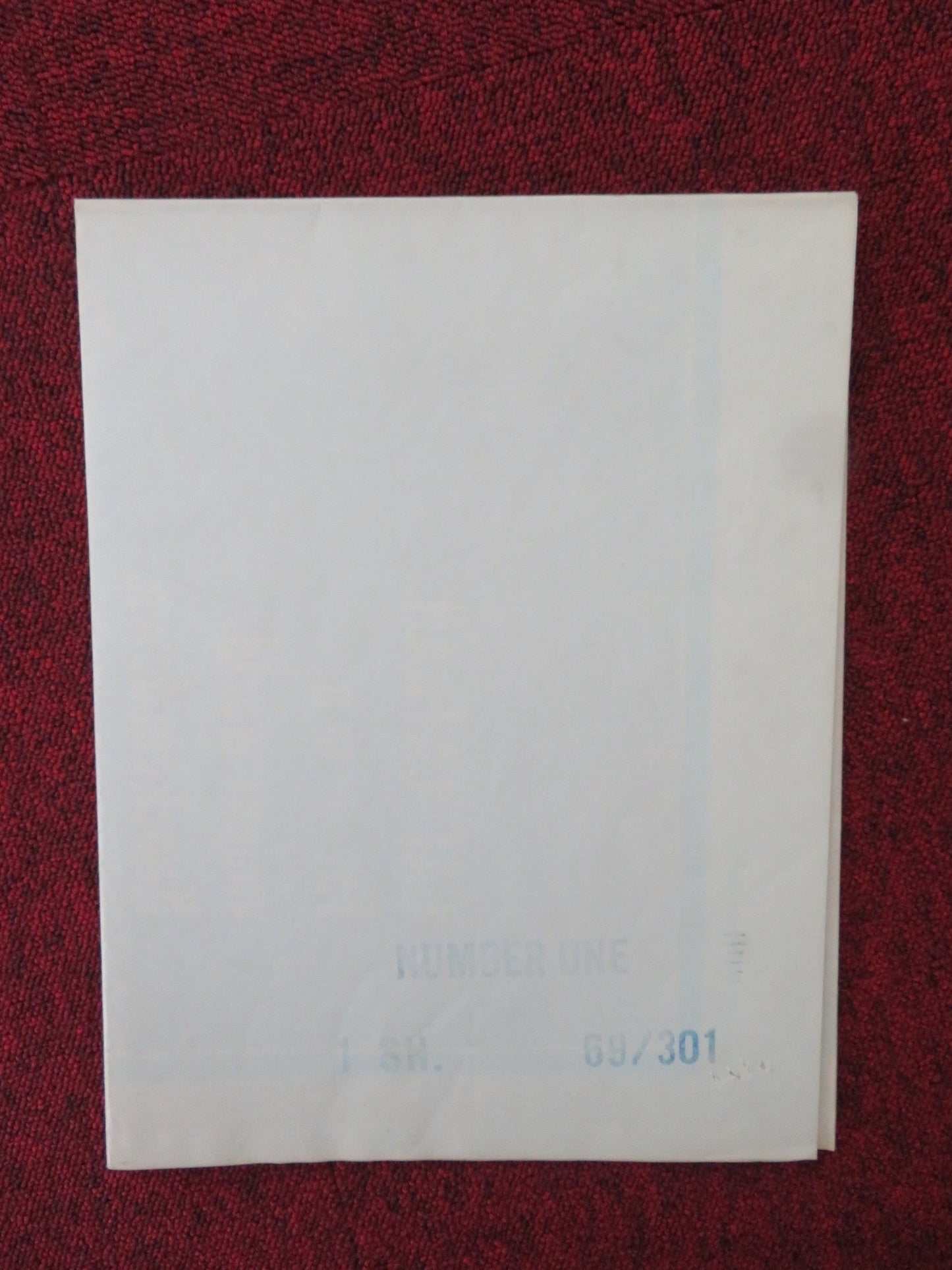 NUMBER ONE FOLDED US ONE SHEET POSTER CHARLTON HESTON JESSICA WALTER 1969 Movie posters
