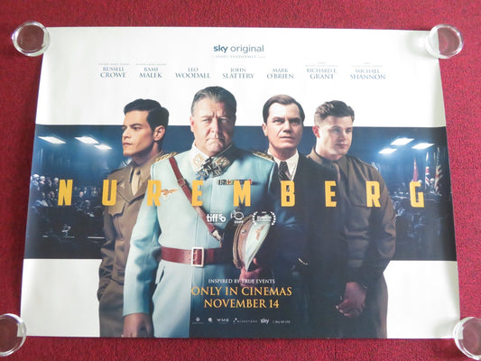 NUREMBERG UK QUAD ROLLED POSTER RUSSELL CROWE RAMI MALEK MICHAEL SHANNON 2025 Movie posters