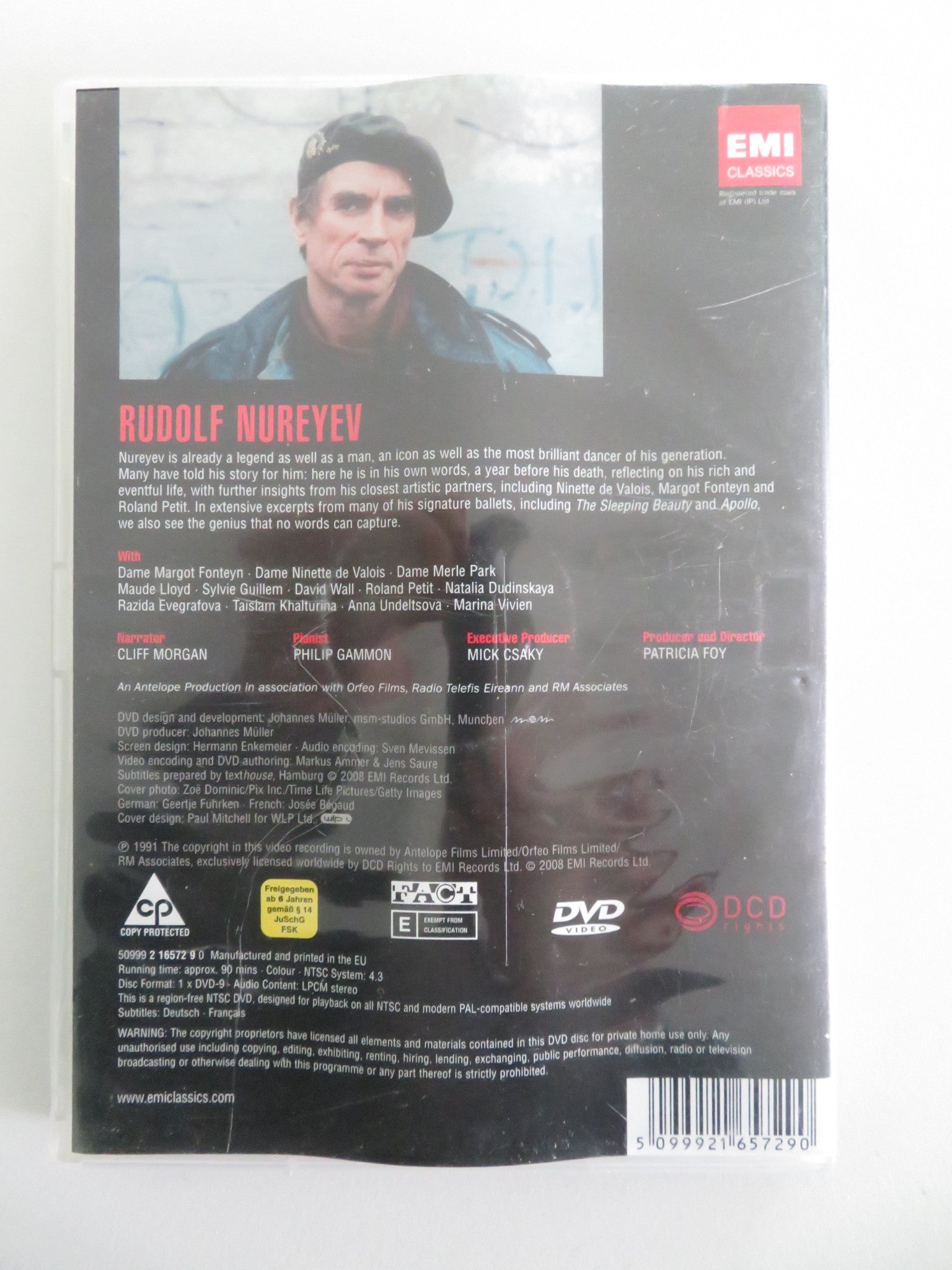 NUREYEV (DVD) RUDOLF NUREYEV DAME MARGOT FONTEYN 2008 REGION FREE Movie posters