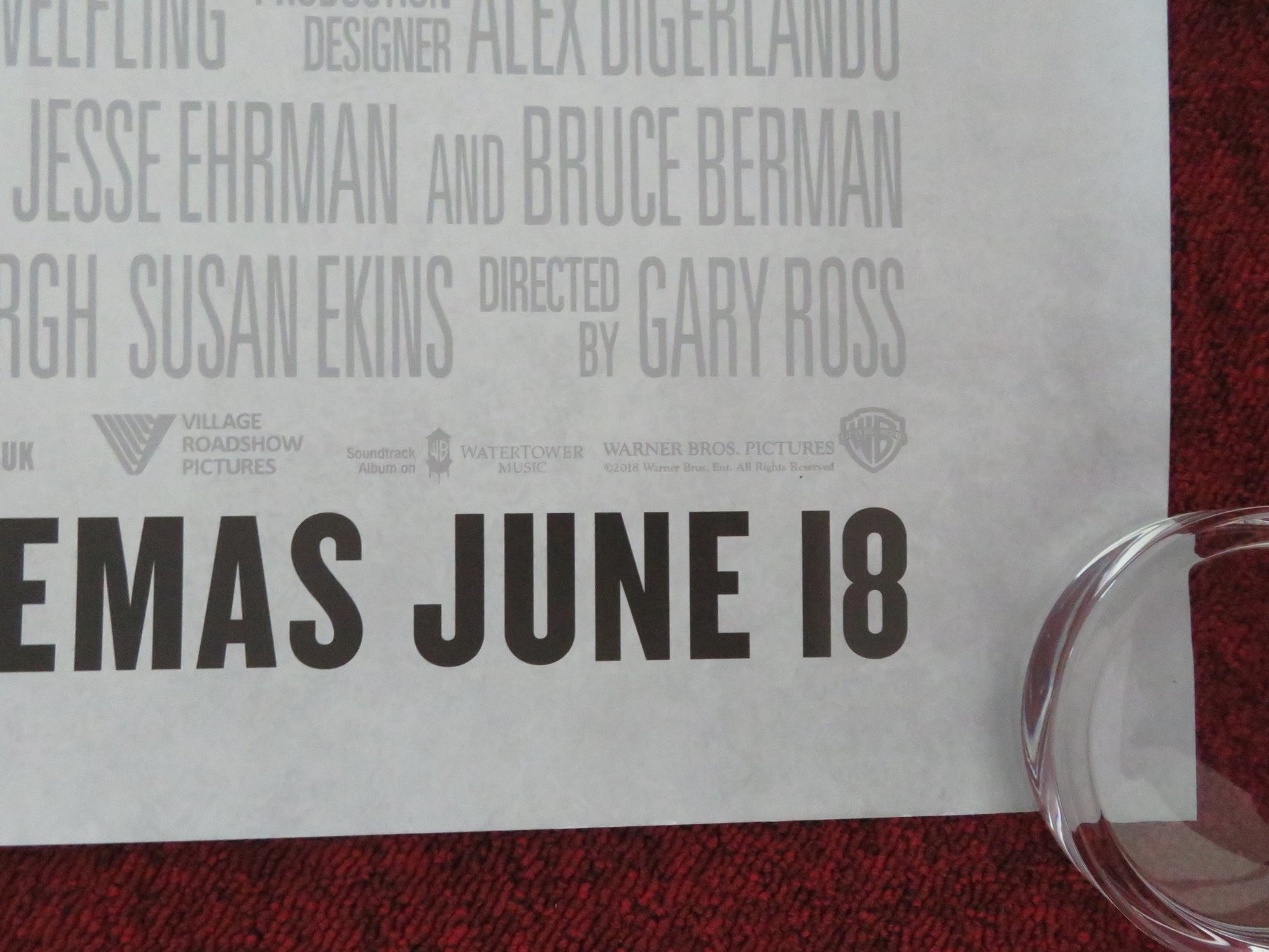 OCEAN'S EIGHT UK QUAD ROLLED POSTER SANDRA BULLOCK CATE BLANCHETT 2018 Movie posters