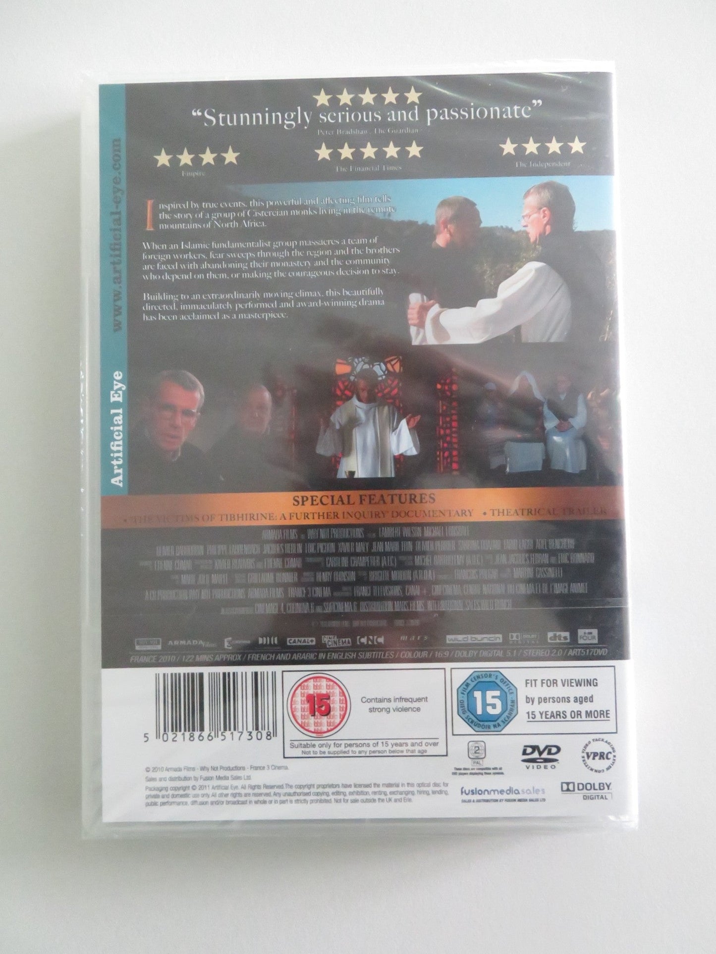 OF GODS AND MEN (DVD) LAMBERT WILSON MICHAEL LONSDALE 2010 REGION 2 Rendezvous Cinema Movie posters