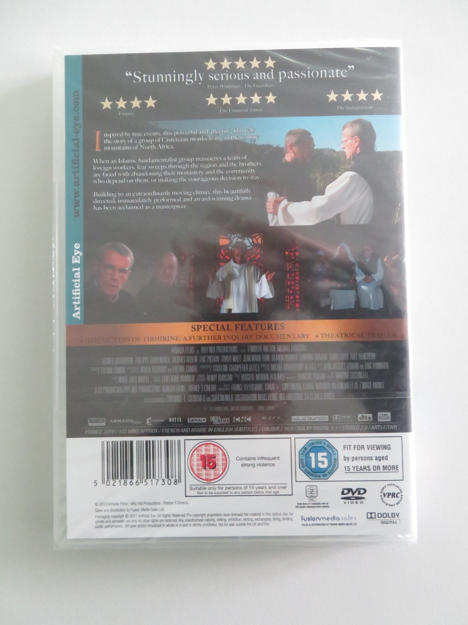 OF GODS AND MEN (DVD) LAMBERT WILSON MICHAEL LONSDALE 2010 REGION 2 Rendezvous Cinema Movie posters