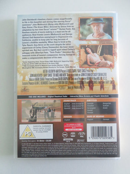 Of Mice and Men (DVD) John Malkovich Gary Sinise 1992 Region 2 Movie posters