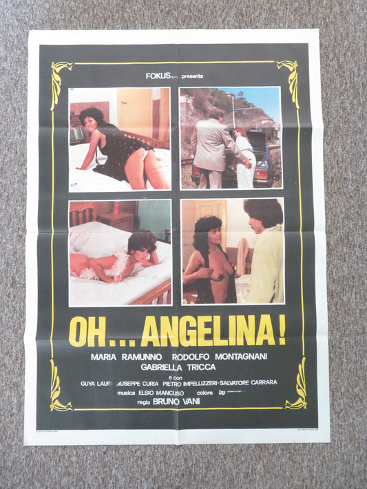 Oh... Angelina! Italian 2 Foglio Poster Maria Ramunno Rodolfo Montagnani 1982 Movie posters