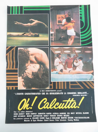 OH! CALCUTTA! - C ITALIAN FOTOBUSTA POSTER RAINA BARRETT MARK DEMPSEY 1972 Movie posters