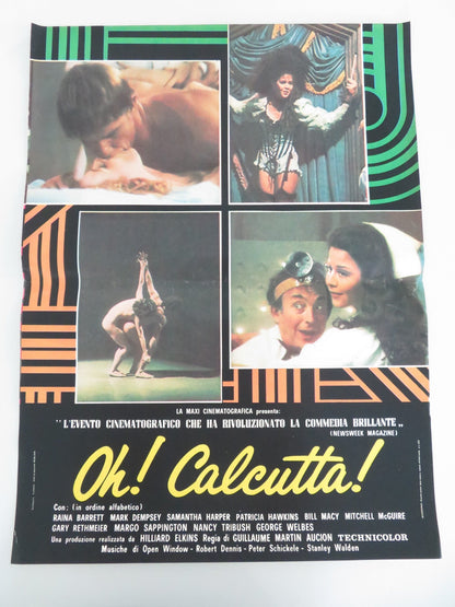 OH! CALCUTTA! - D ITALIAN FOTOBUSTA POSTER RAINA BARRETT MARK DEMPSEY 1972 Movie posters