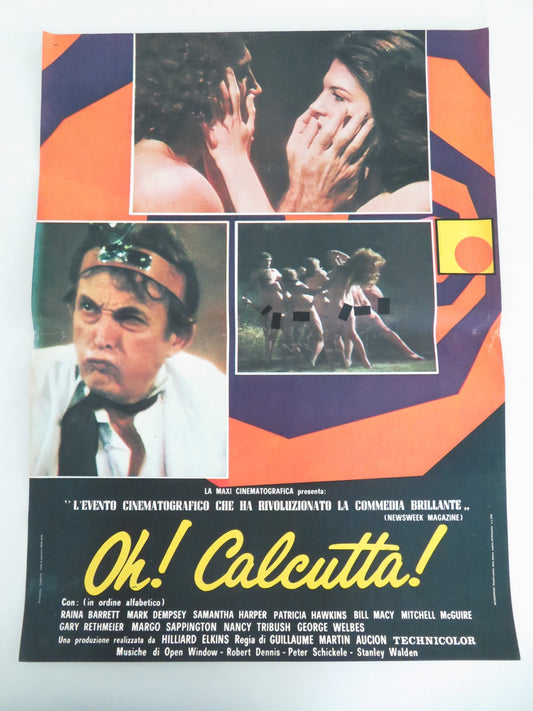 OH! CALCUTTA! - E ITALIAN FOTOBUSTA POSTER RAINA BARRETT MARK DEMPSEY 1972 Movie posters