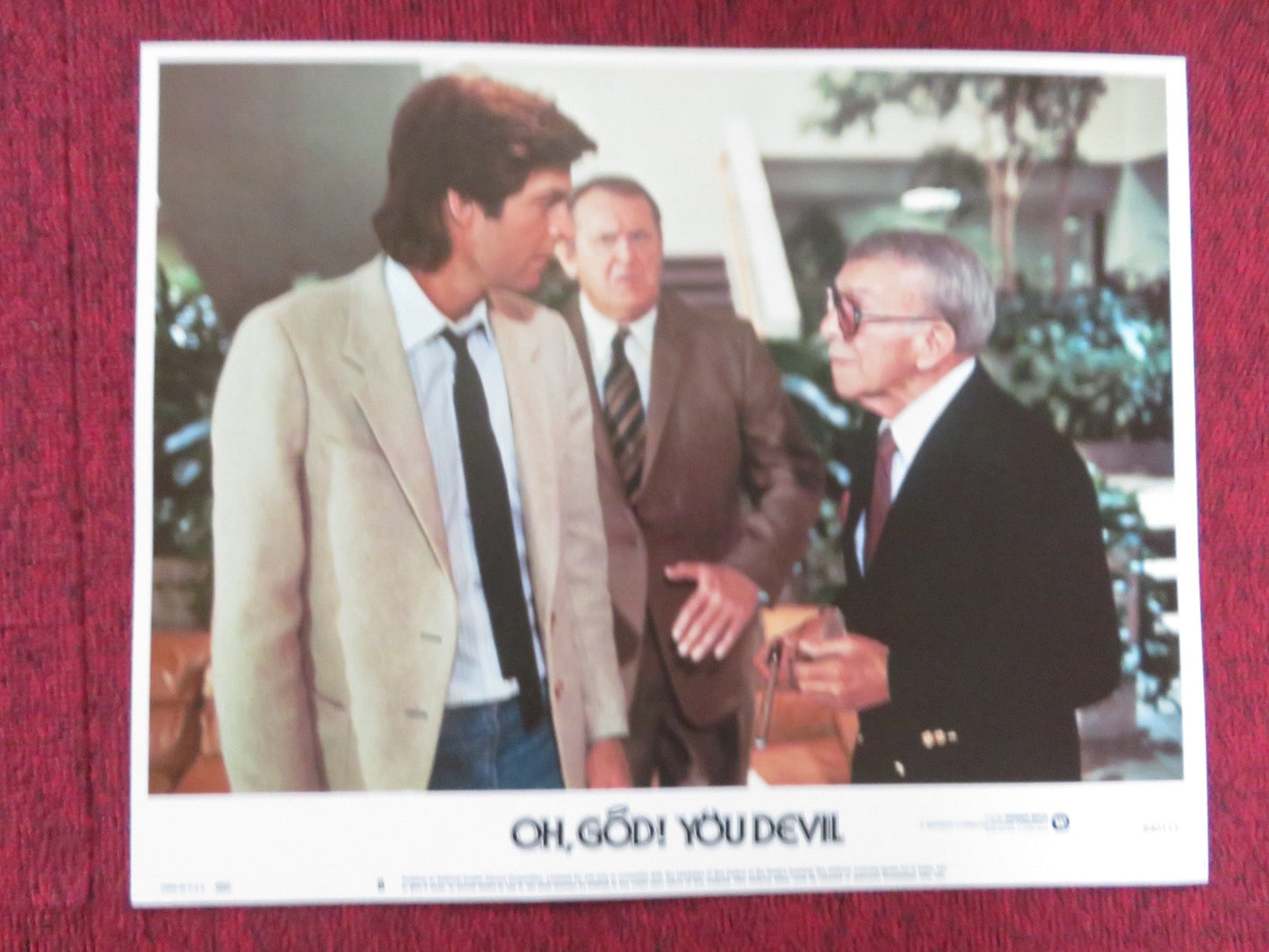 OH GOD! YOU DEVIL US LOBBY CARD FULL SET GEORGE BURNS TED WASS 1984 Rendezvous Cinema Movie posters