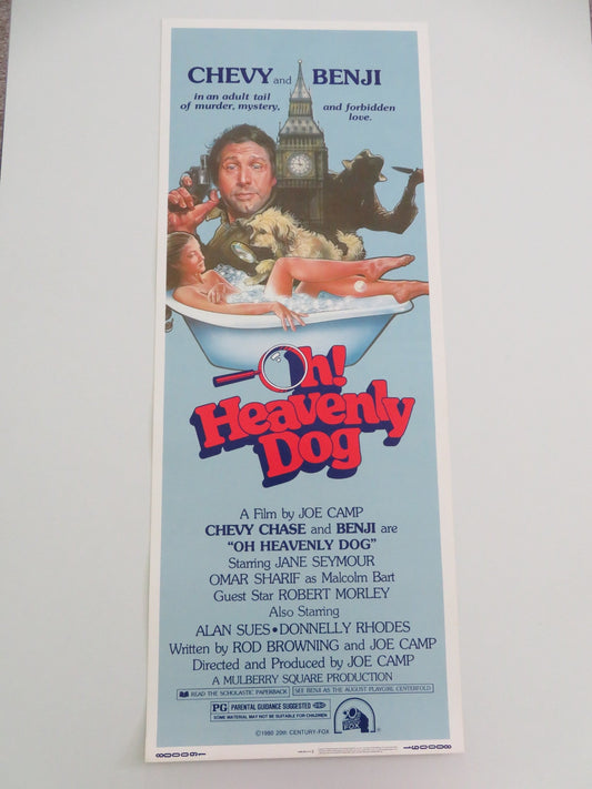 OH HEAVENLY DOG US INSERT POSTER CHEVY CHASE BENJI JANE SEYMOUR 1980 Movie posters