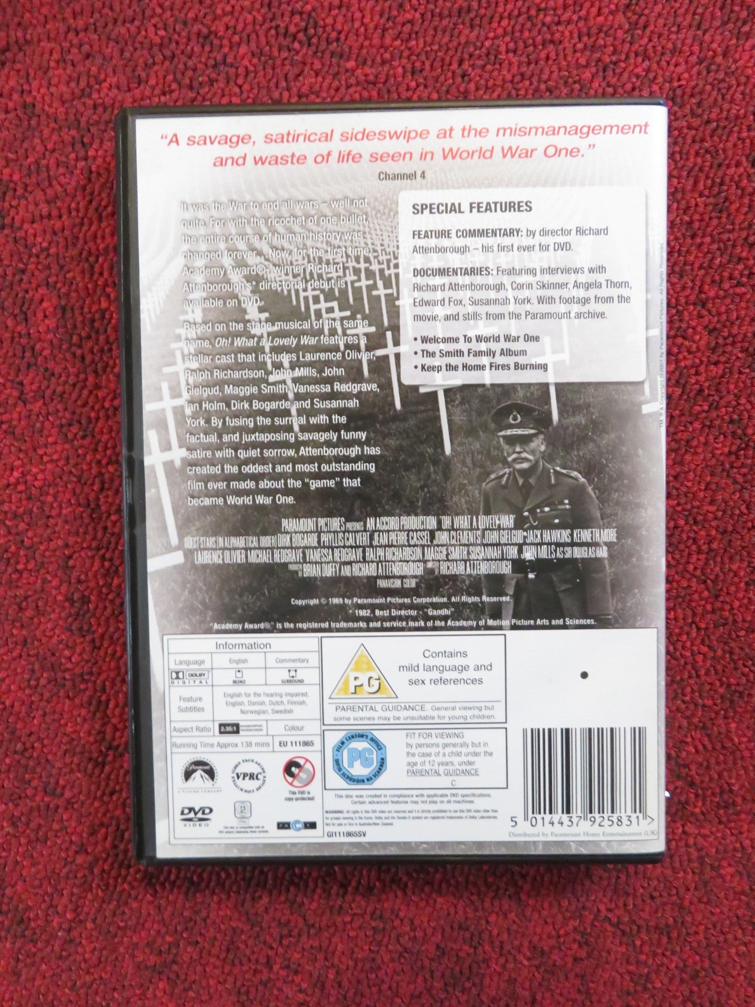 OH! WHAT A LOVELY WAR (DVD) DIRK BOGARDE JOHN GIELGUD 1969 REGION 2 Rendezvous Cinema Movie posters