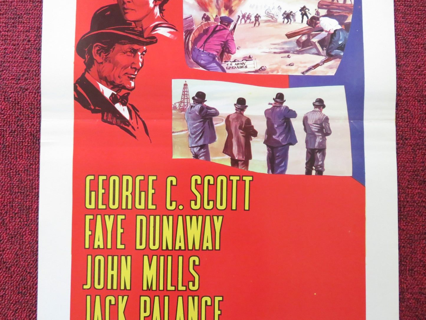 OKLAHOMA CRUDE ITALIAN LOCANDINA POSTER GEORGE C. SCOTT FAYE DUNAWAY 1973 Rendezvous Cinema Movie posters