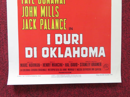 OKLAHOMA CRUDE ITALIAN LOCANDINA POSTER GEORGE C. SCOTT FAYE DUNAWAY 1973 Rendezvous Cinema Movie posters