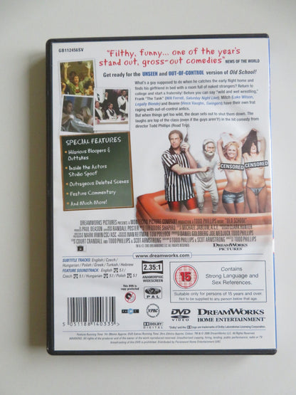 OLD SCHOOL - UNSEEN (DVD) LUKE WILSON WILL FERRELL VINCE VAUGHN 2003 REGION 2 Movie posters
