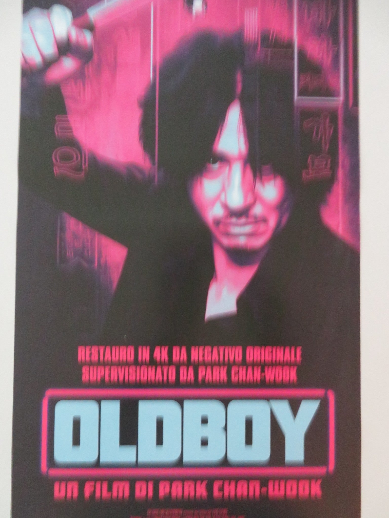 OLDBOY 4K ITALIAN LOCANDINA POSTER CHOI MIN - SIK YOO JI - TAE 2003 Movie posters