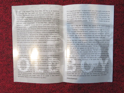 OLDBOY (DVD) CHOI MIN - SIK YOO JI - TAE 2003 REGION 0 Rendezvous Cinema Movie posters