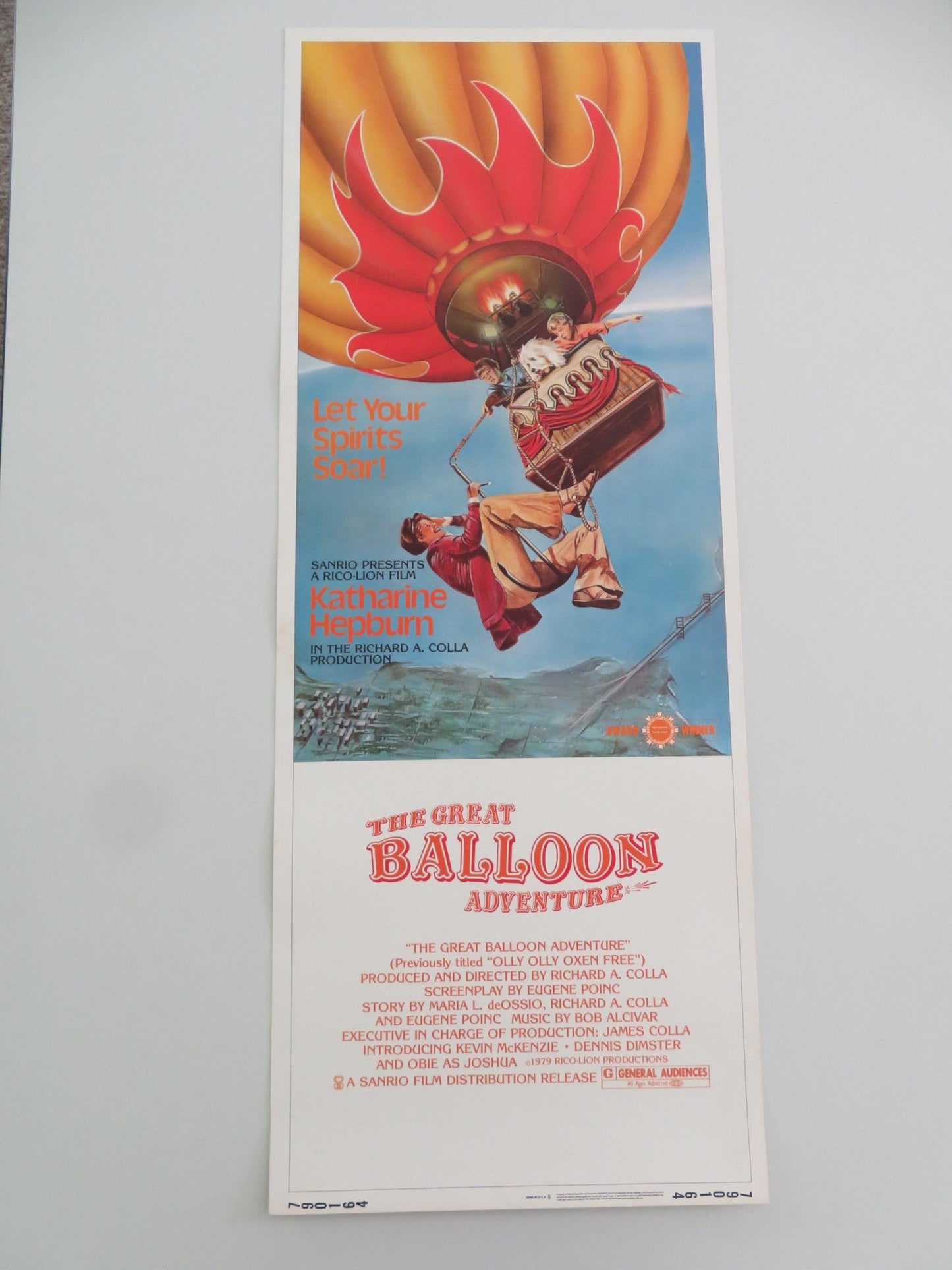 OLLY, OLLY, OXEN FREE US INSERT POSTER KATHARINE HEPBURN KEVIN MCKENZIE 1979 Movie posters