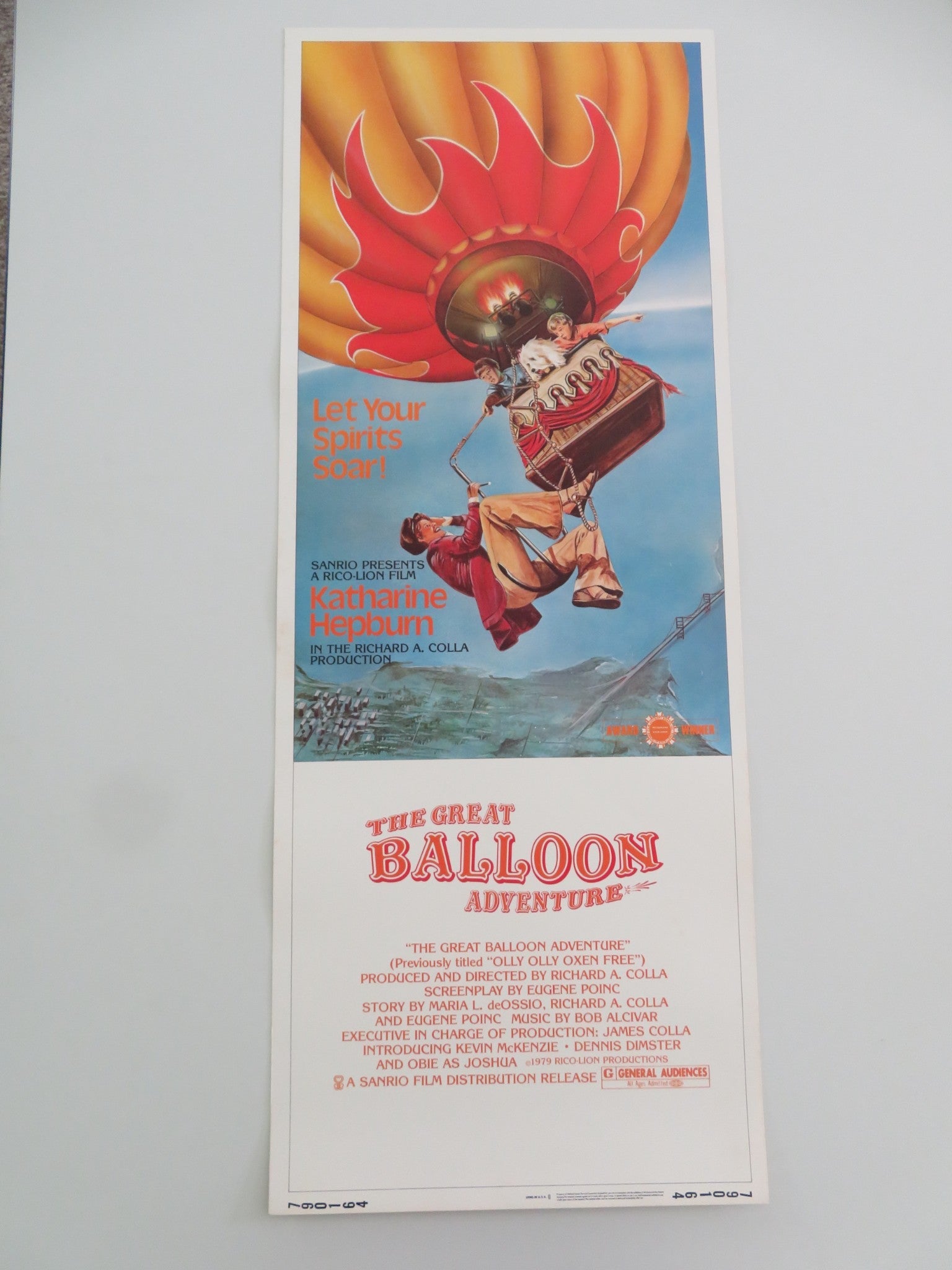 OLLY, OLLY, OXEN FREE US INSERT POSTER KATHARINE HEPBURN KEVIN MCKENZIE 1979 Movie posters