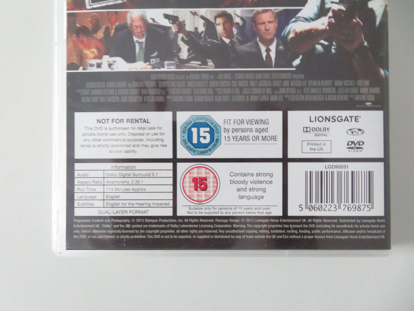 Olympus Has Fallen (DVD) Gerard Butler Aaron Eckhart M. Freeman 2013 Region 2 Movie posters