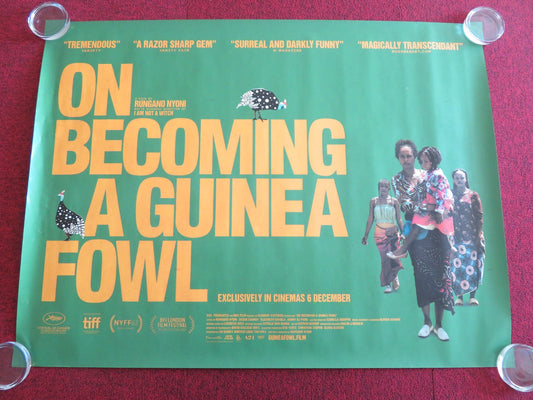ON BECOMING A GUINEA FOWL UK QUAD ROLLED POSTER SUSAN CHARDY ROY CHISHA 2024 Rendezvous Cinema Movie posters