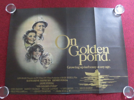 ON GOLDEN POND UK QUAD ROLLED POSTER KATHARINE HEPBURN HENRY FONDA 1981 Rendezvous Cinema Movie posters