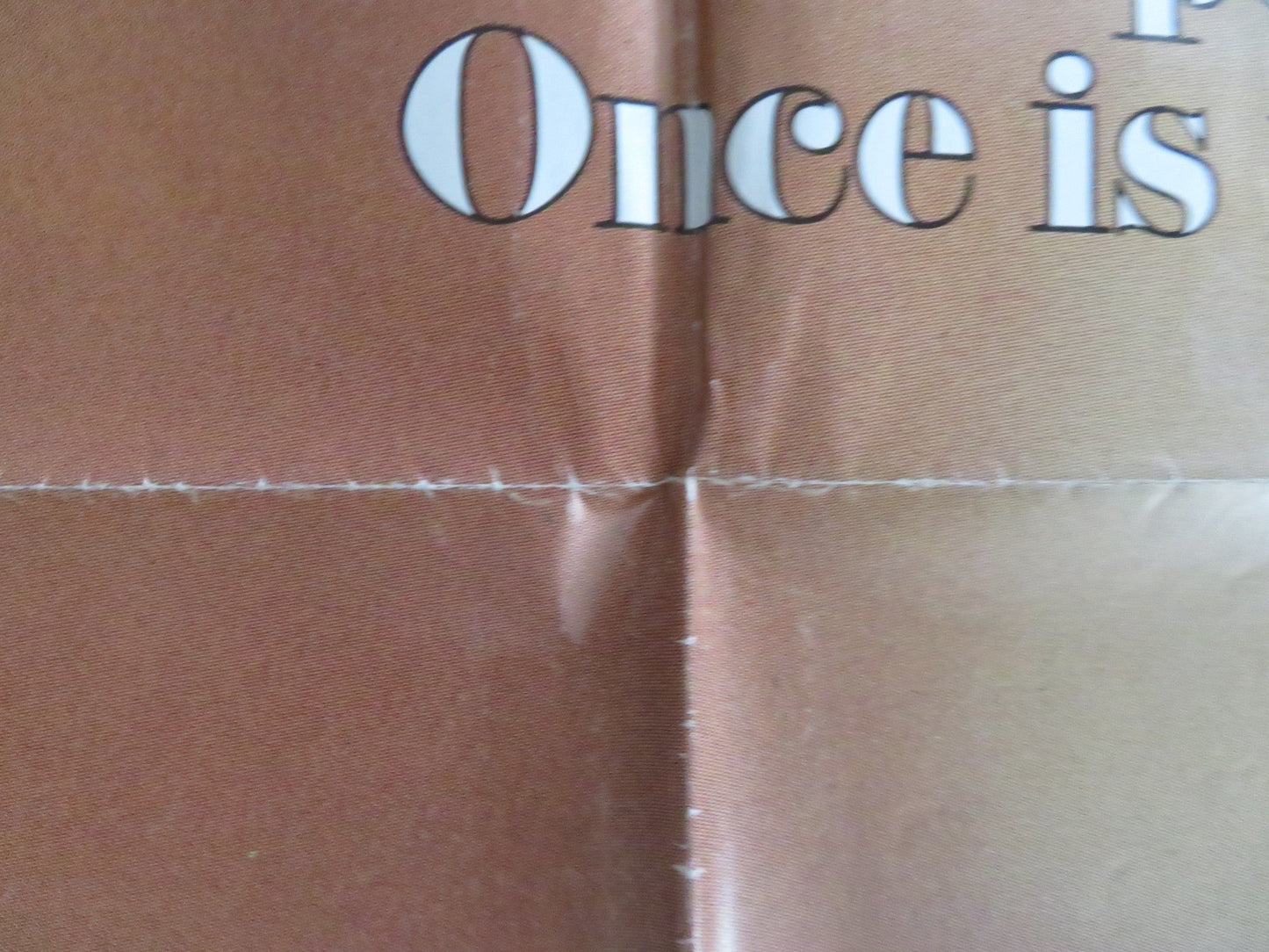 ONCE IS NOT ENOUGH - B TEASER FOLDED US ONE SHEET POSTER KIRK DOUGLAS 1975 Rendezvous Cinema Movie posters