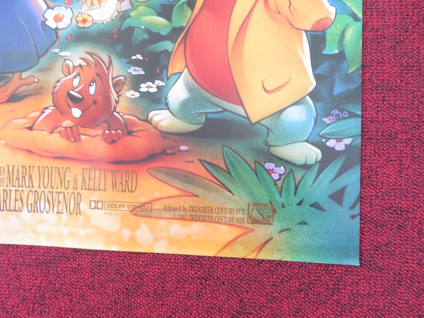 ONCE UPON A FOREST FOLDED US ONE SHEET POSTER MICHAEL CRAWFORD BEN VEREEN 1993 Rendezvous Cinema Movie posters