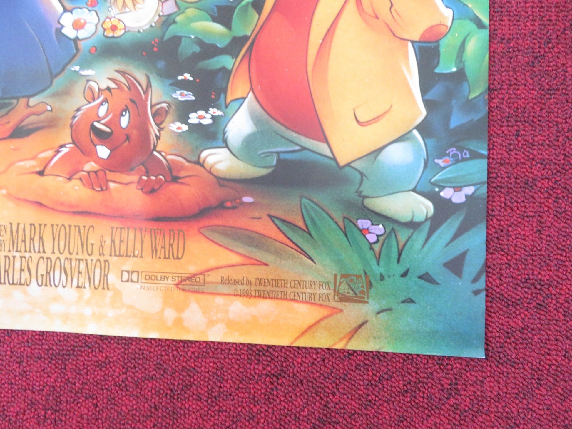 ONCE UPON A FOREST FOLDED US ONE SHEET POSTER MICHAEL CRAWFORD BEN VEREEN 1993 Rendezvous Cinema Movie posters