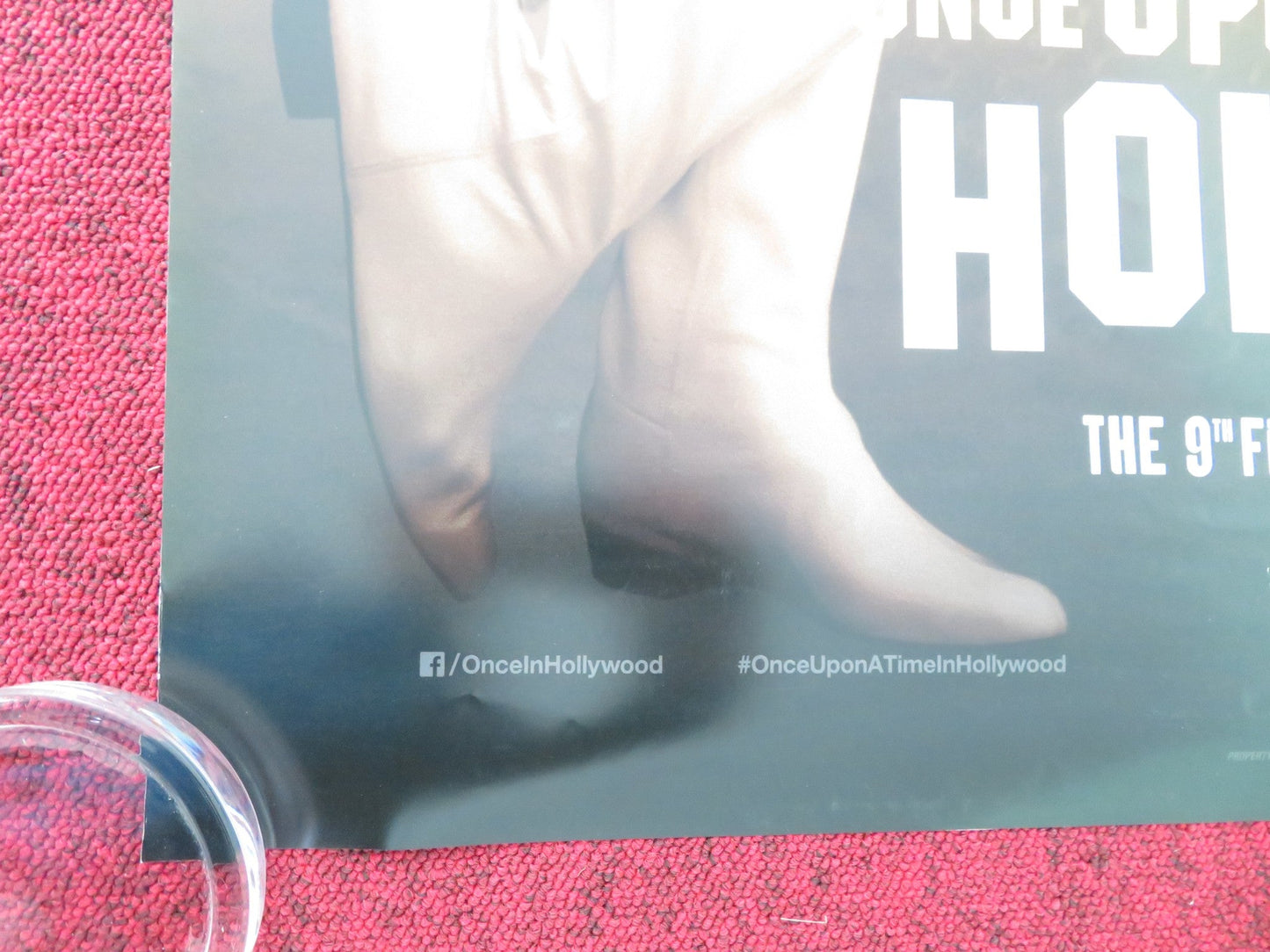ONCE UPON A TIME IN HOLLYWOOD - A US ONE SHEET ROLLED POSTER ROBBIE PITT 2019 Movie posters