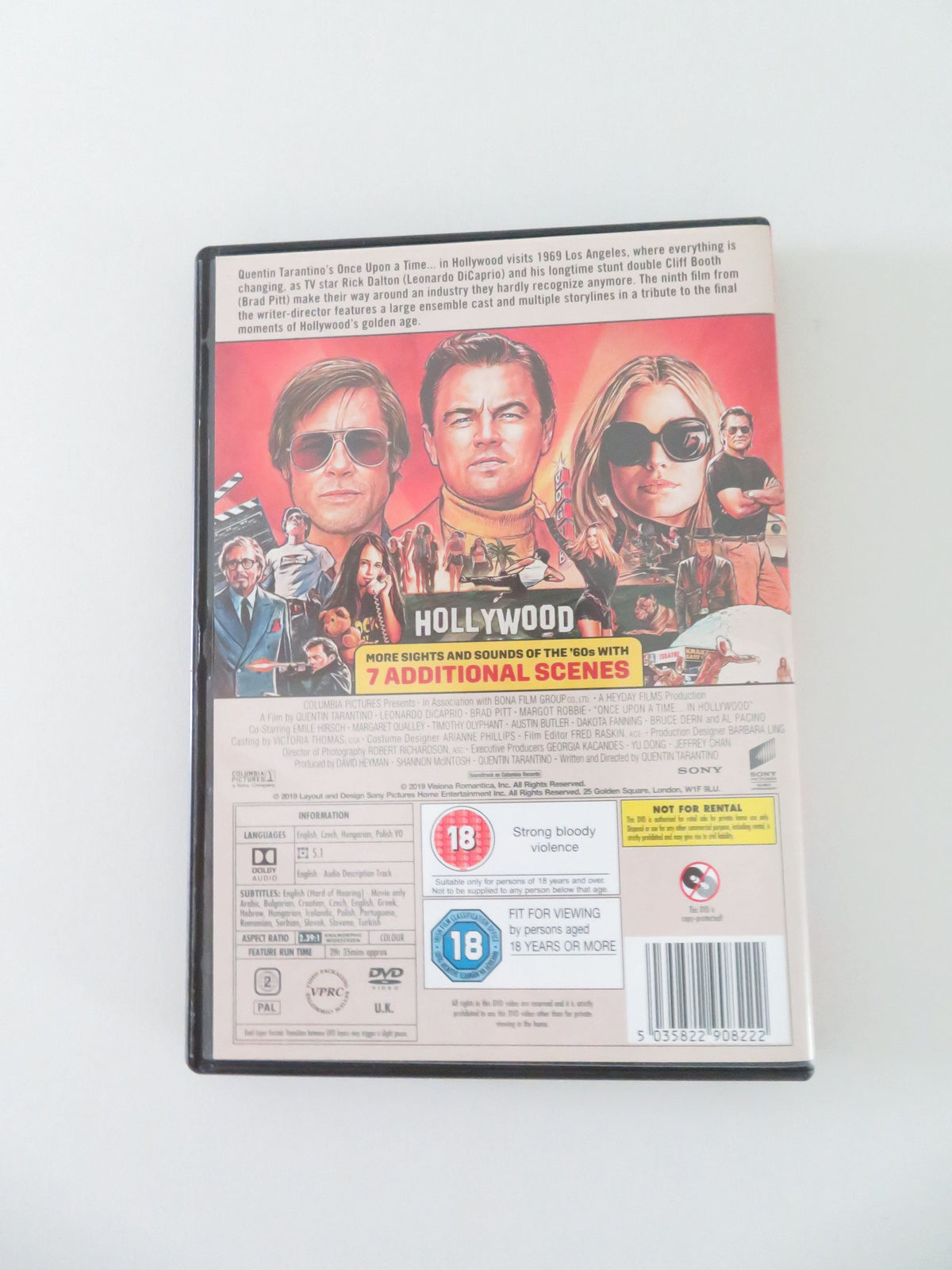 Once Upon a Time... in Hollywood (DVD) Leonardo DiCaprio Brad Pitt 2019 Region 2 Movie posters